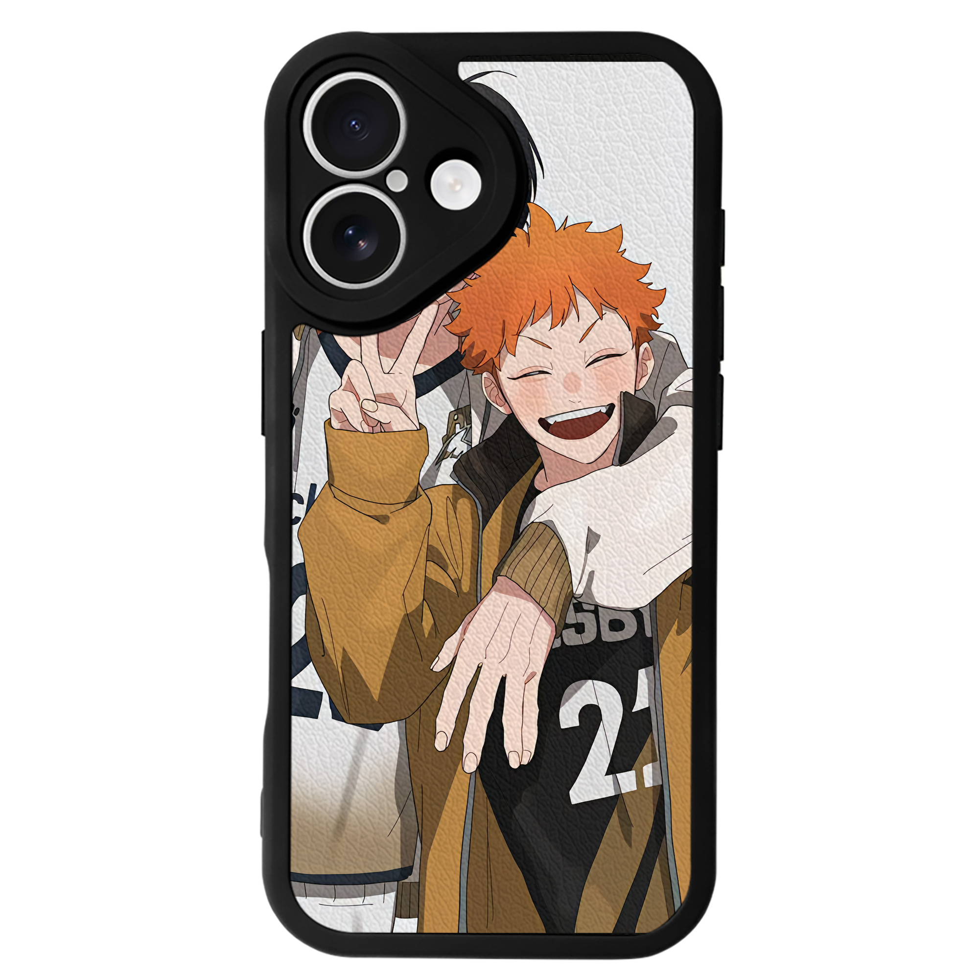 （画像用） ハイキュー!! Haikyu!! 【iPhone 16シリーズ対応】シリコンスマホケース（レザー調） 材質：シリコン